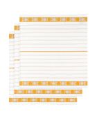 3 Torchons à vaisselle Bml blanc/orange - 65x65 cm