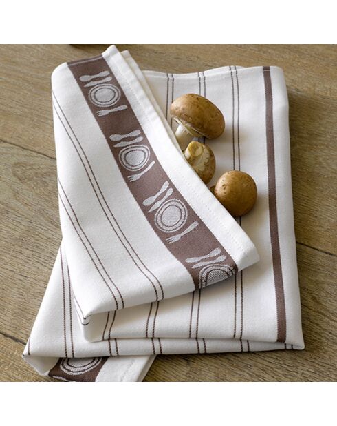 3 strofinacci Bml bianchi - 65x65 cm