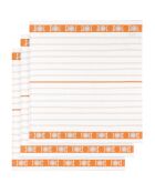 3 Torchons à vaisselle Bml blanc/orange - 65x65 cm