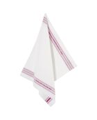 2 Torchons à vaisselle Dish blanc/rose - 65x70 cm
