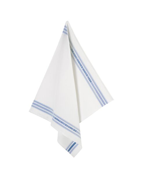 2 strofinacci bianco/blu - 65x70 cm