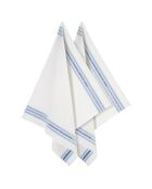 2 Torchons à vaisselle Dish blanc/bleu - 65x70 cm