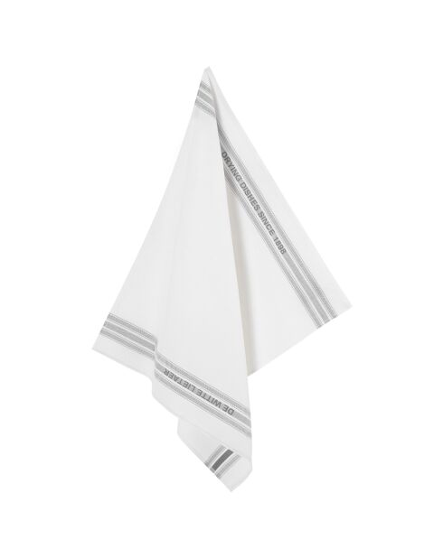 2 Torchons à vaisselle Dish  blanc/gris - 65x70 cm