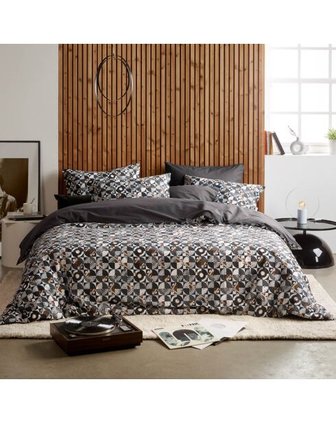 Parure housse de couette Division grise