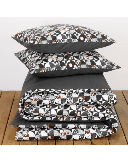 Parure housse de couette Division grise