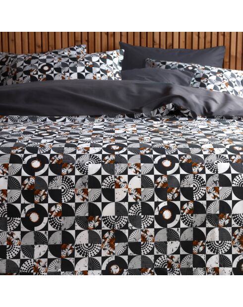 Parure housse de couette Division grise