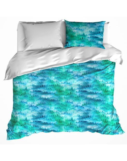 Parure housse de couette Douglas bleue