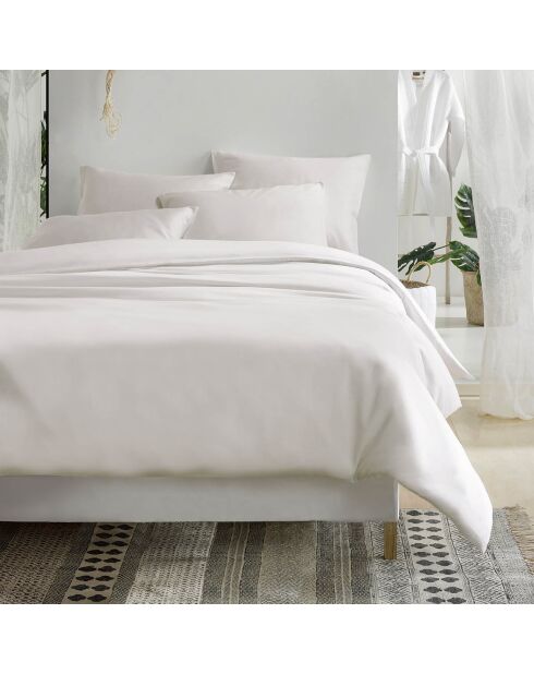 Parure housse de couette Olivia blanche