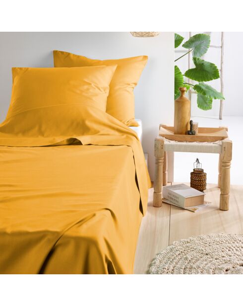 Parure Drap plat Olivia jaune