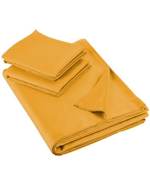 Parure Drap plat Olivia jaune