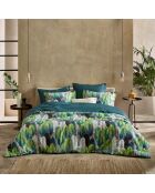 Parure housse de couette réversible Rue vert pin