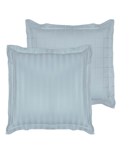 Taie d'oreiller Zygo bleue - 63x63 cm