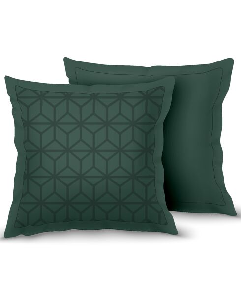 Taie d'oreiller Skyscraper vert atlantique - 63x63 cm