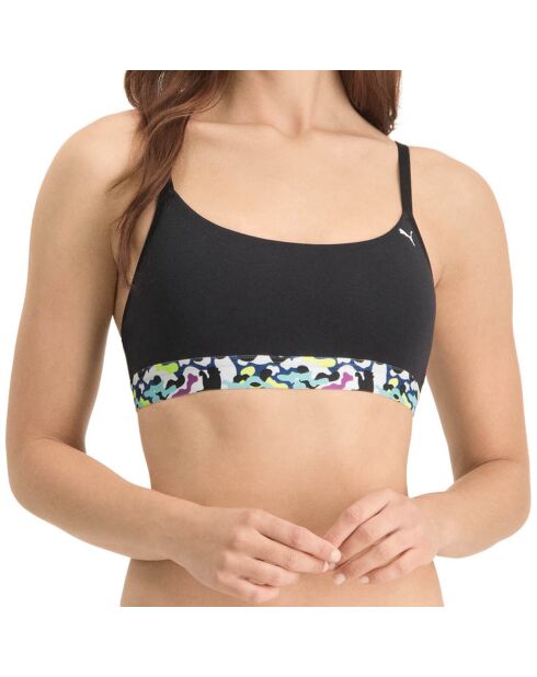 Brassière Camouflage noir/multicolore
