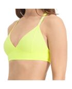 Brassière triangle jaune