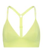 Brassière triangle jaune