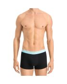 2 Boxers turquoise/noir