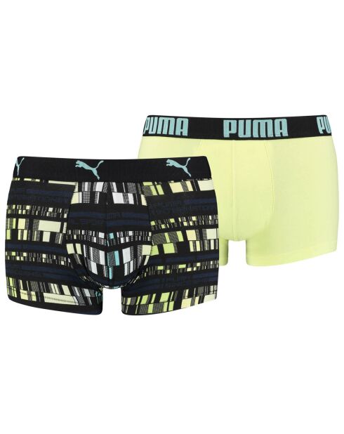 2 Boxers jaune/noir