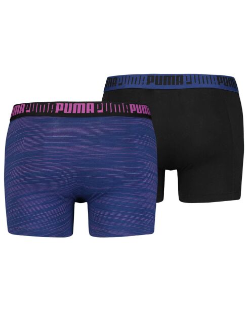 2 Boxers Space Dye indigo/noir