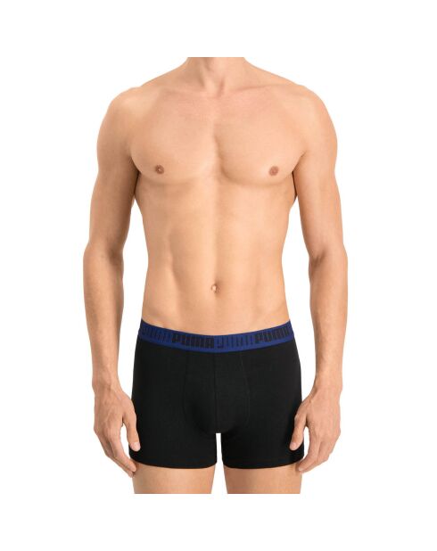 2 Boxers Space Dye indigo/noir