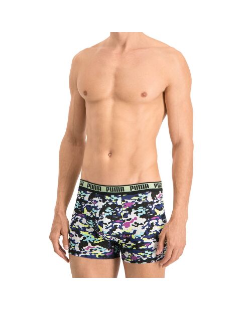 2 Boxers Camo turquoise/noir/multicolore