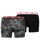 2 Boxers Camo noir/gris