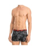 2 Boxers Camo noir/gris