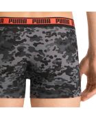 2 Boxers Camo noir/gris