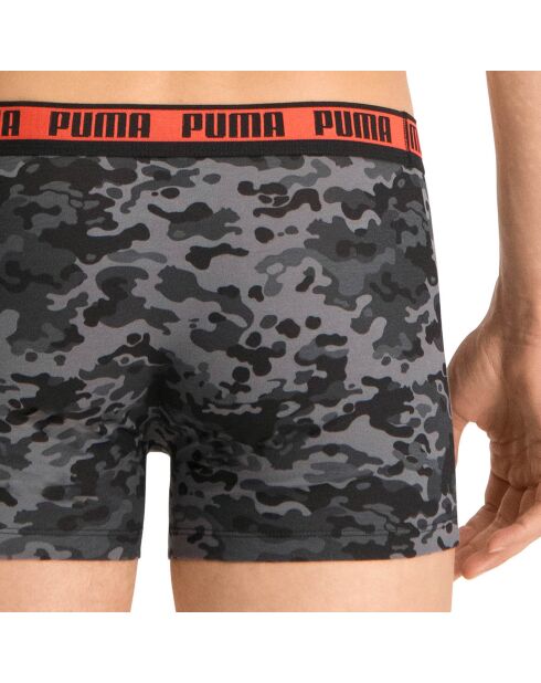 2 Boxers Camo noir/gris