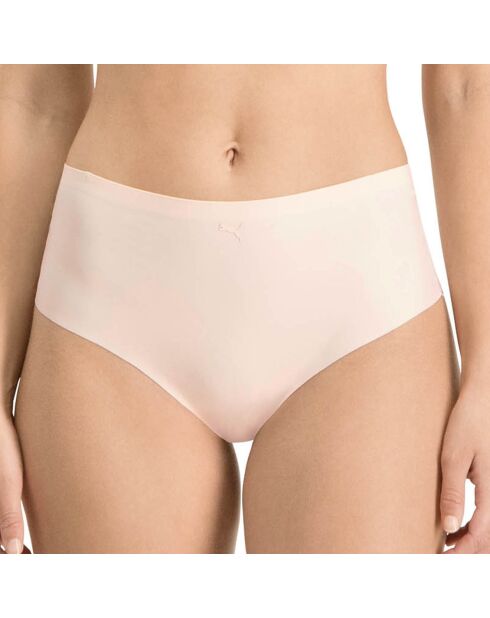 Tanga 2nd Skin taille haute rose poudré
