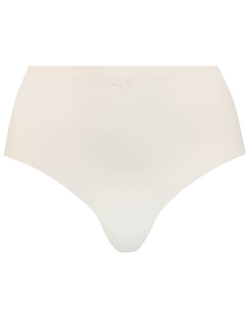 Tanga 2nd Skin taille haute rose poudré