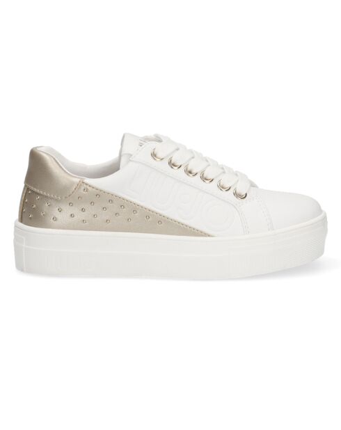 Baskets Alicia blanc/doré