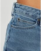 Short Vintage Mom bleu délavé