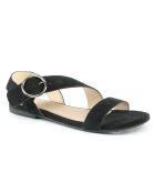 Sandales en Velours de Cuir Sandia noires