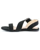 Sandales en Velours de Cuir Sandia noires