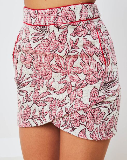 Jupe Emeraude hawai rouge