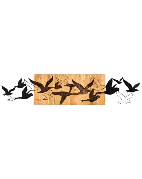 Décoration murale Albatros noir/marron - 111x25 cm