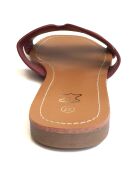 Mules bordeaux