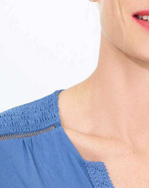 T-Shirt Dalida denim moyen