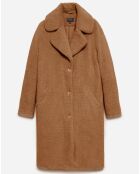 Manteau en Fausse Fourrure Philippe camel