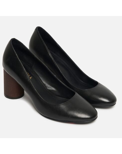 Escarpins en Cuir Serena noirs - Talon 7.5 cm