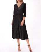 Robe Daphné imprimée noire