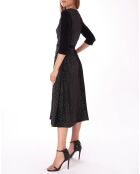 Robe Daphné imprimée noire