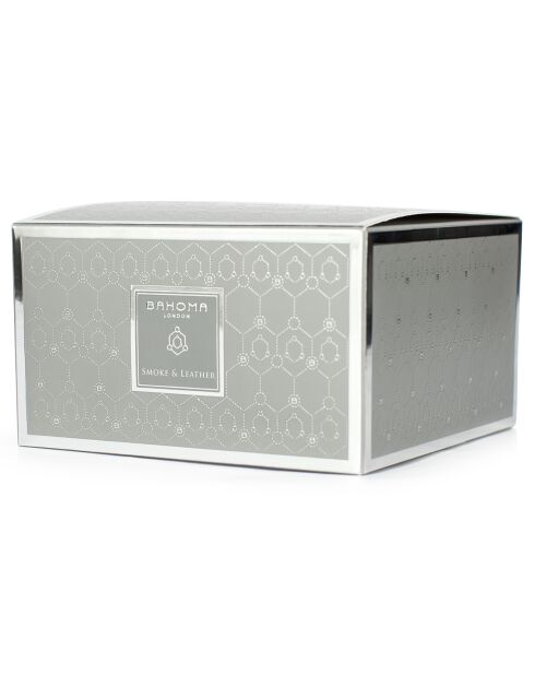 Ash Smoke & Leather Duftkerze, 3 Dochte, 40 Stunden