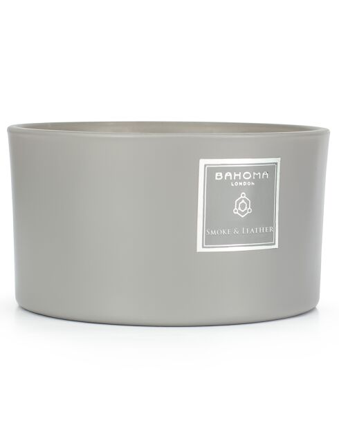 Ash Smoke & Leather Duftkerze, 3 Dochte, 40 Stunden