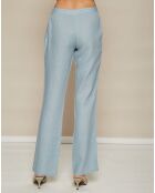 Pantalon        100% Lin Polka bleu
