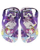 Paarse teenslippers van Baby Flow