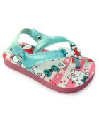 Baby Kitten watergroene teenslippers