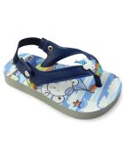 Marineblauwe sliders voor babyberen