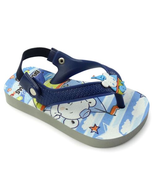 Marineblauwe sliders voor babyberen